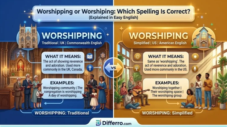 Worshipping Or Worshiping
