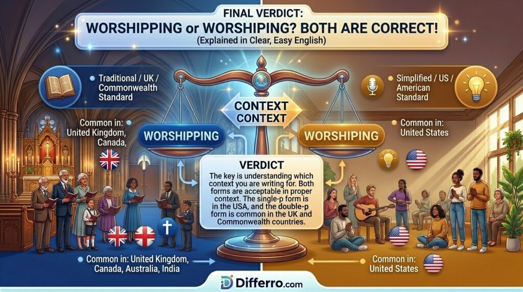 Final Verdict of Worshipping Or Worshiping