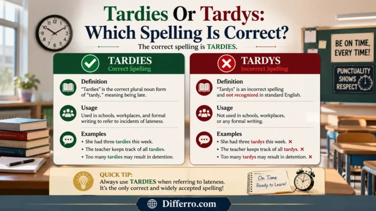 Tardies Or Tardys: Which Spelling Is Correct?