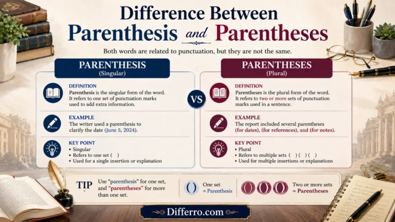 Parenthesis or parentheses