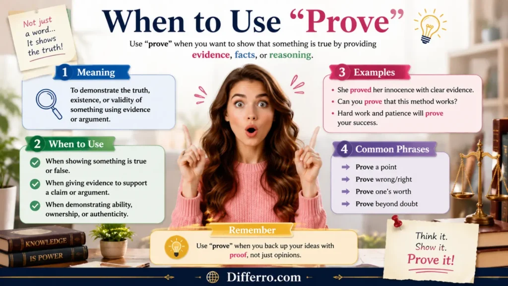 When to Use Prove