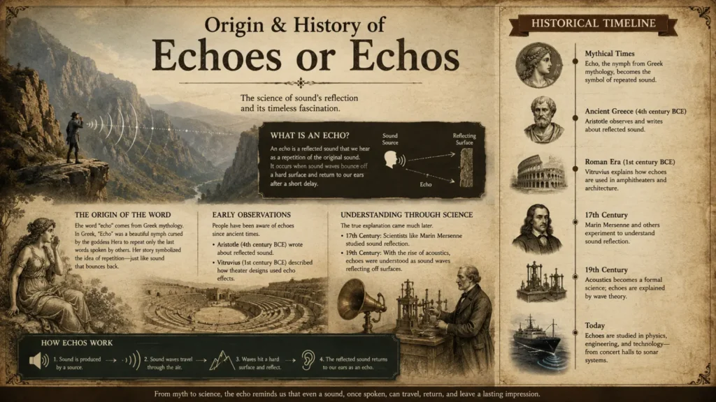 Origin & History of Echoes or Echos