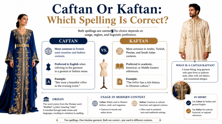 Caftan Or Kaftan: Which Spelling Is Correct?