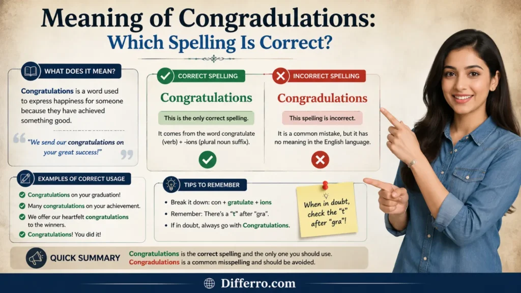 Meaning of Congradulations