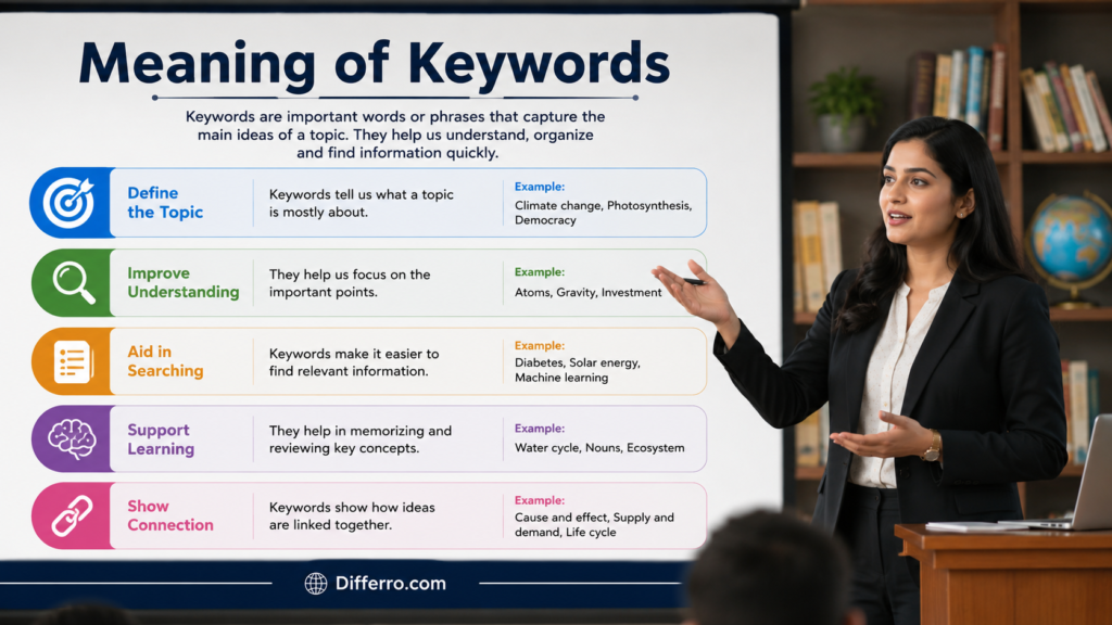 Meaning of Keywords
