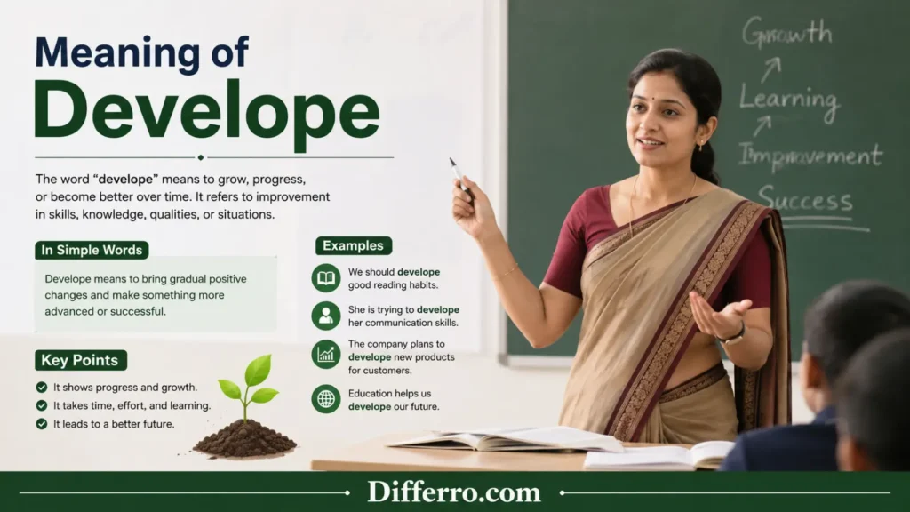 Meaning of Develope