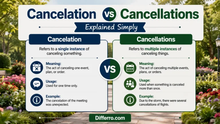 Cancelation vs Cancellations Explained Simply