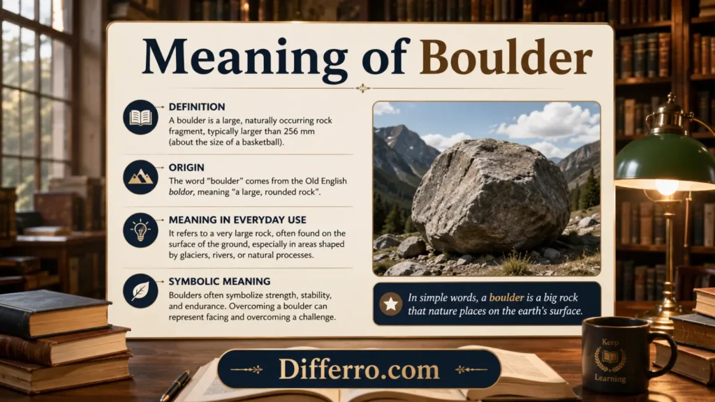 Meaning of Boulder