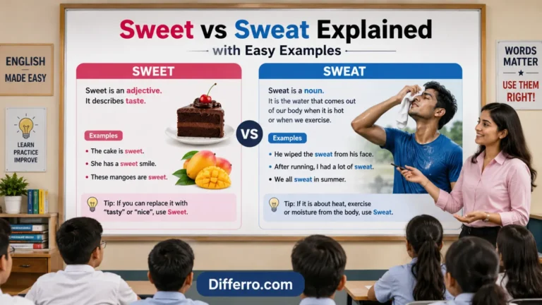 Sweet vs Sweat Explained with Easy Examples