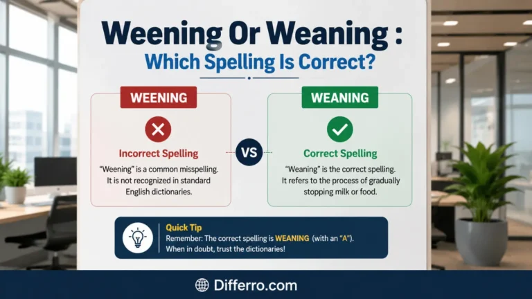 Weening Or Weaning
