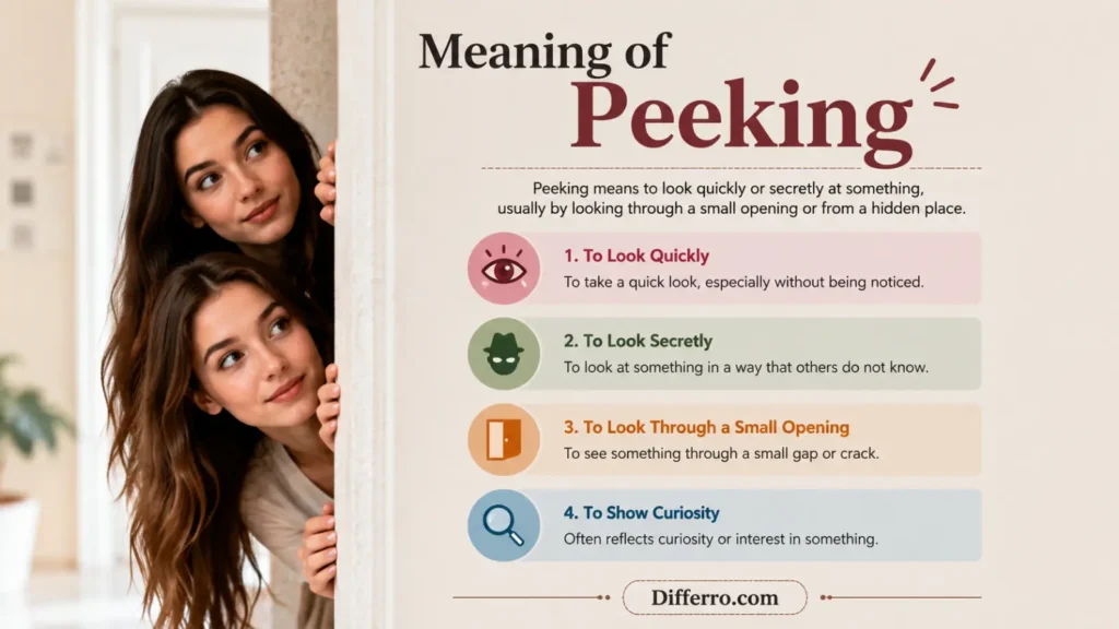 Meaning of Peeking