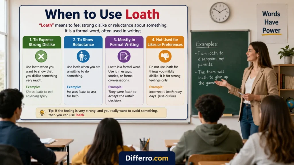 When to Use Loath