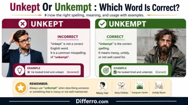 Unkept Or Unkempt