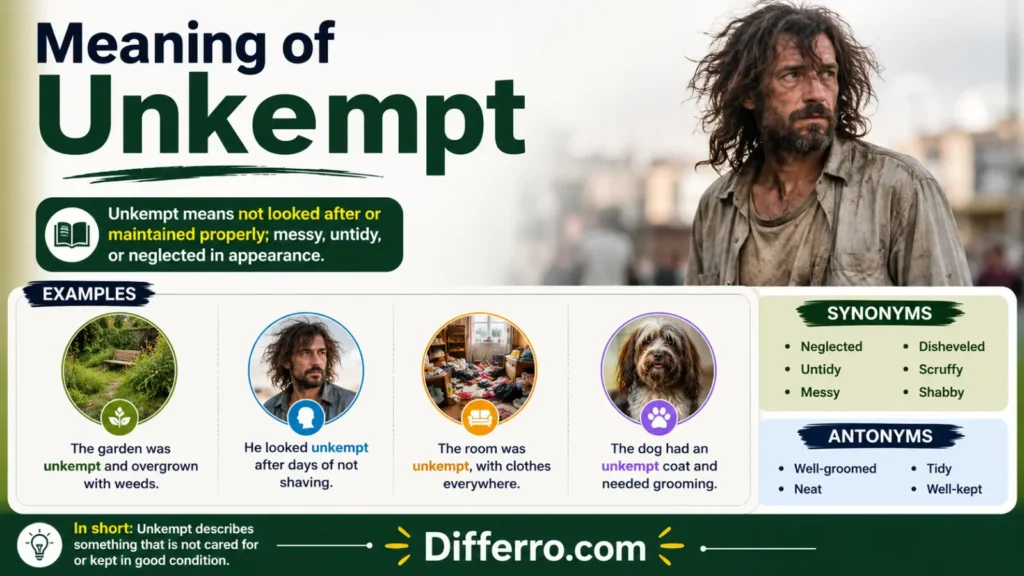 Meaning of Unkempt