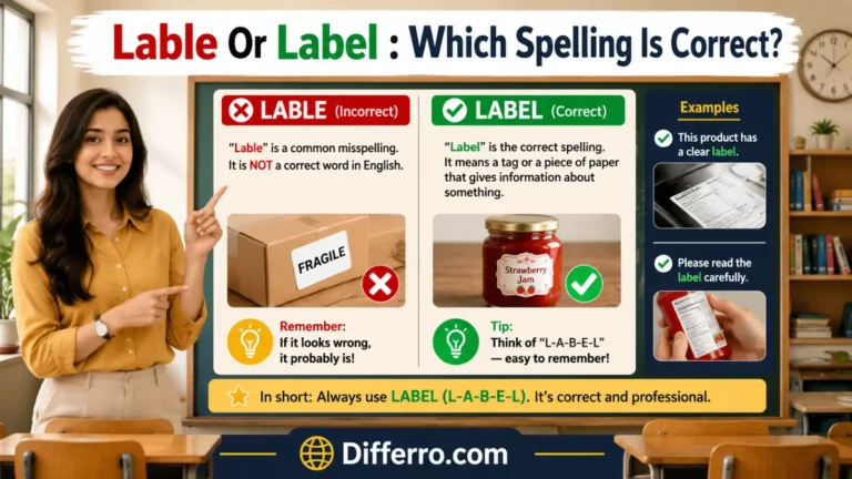 Lable Or Label
