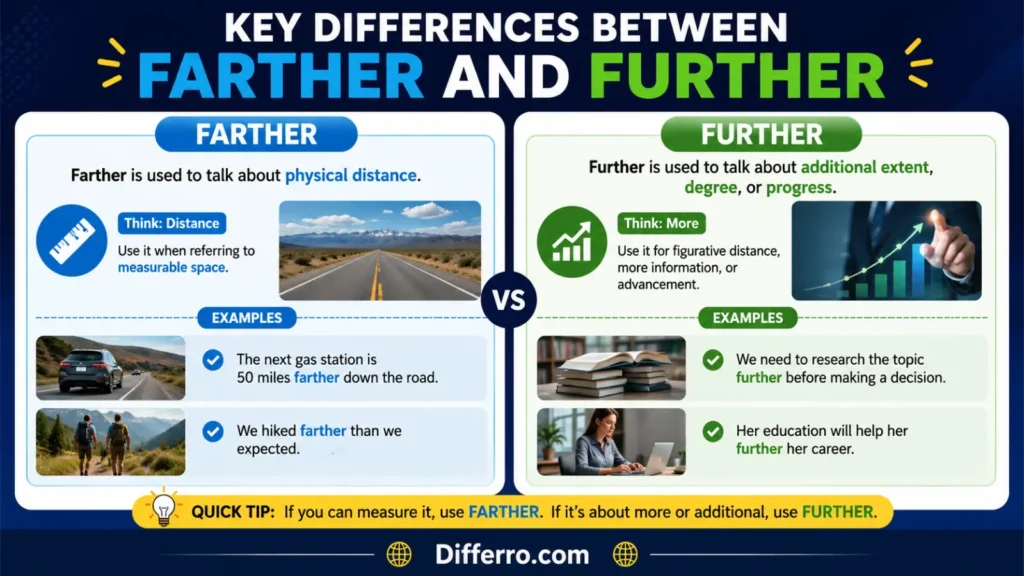 Key Differences Between Farther and Further