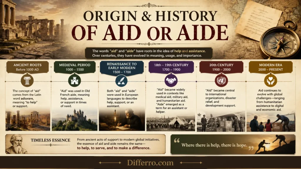 Origin & History of Aid Or Aide