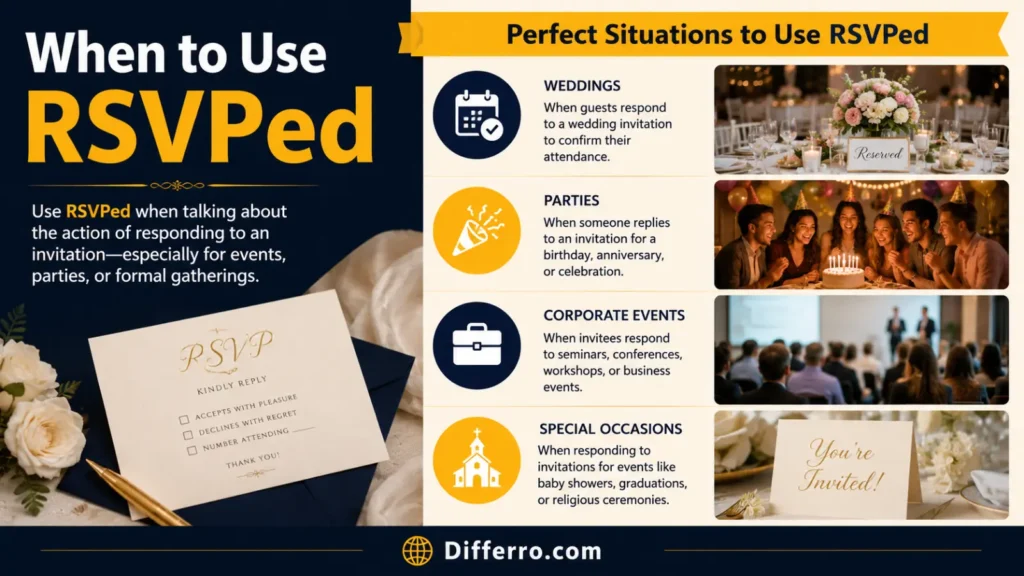  When to Use RSVPed