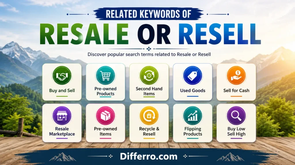 Related Keywords of Resale or Resell