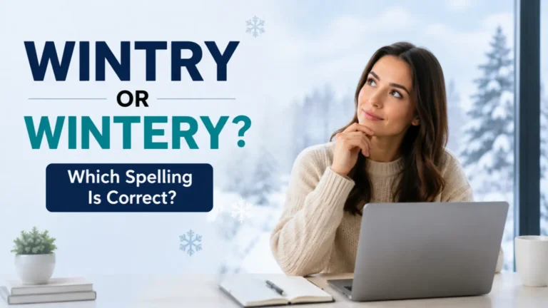 Wintry or Wintery
