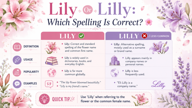 Lily Or Lilly: Which Spelling Is Correct? 🌸