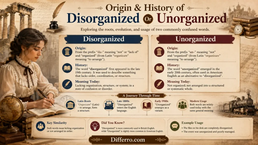 Disorganized or unorganized 