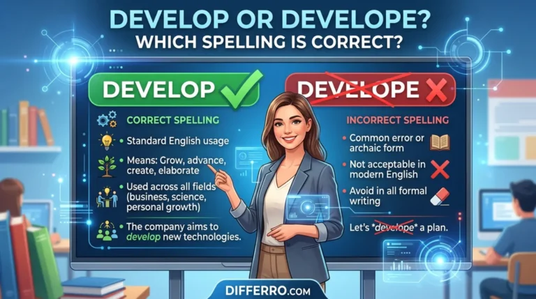 Develop Or Develope : Which Spelling Is Correct?