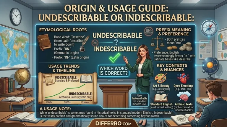 Undescribable Or Indescribable : Which Word Is Correct?