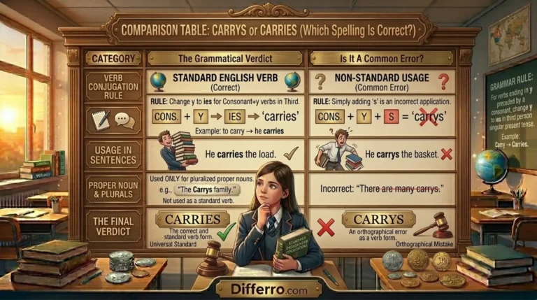 Carrys Or Carries