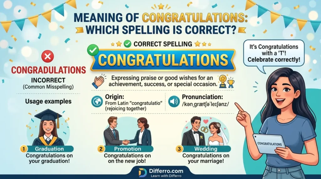 Meaning of Congratulations