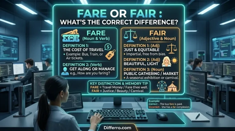 Fare Or Fair : What’s the Correct Difference?