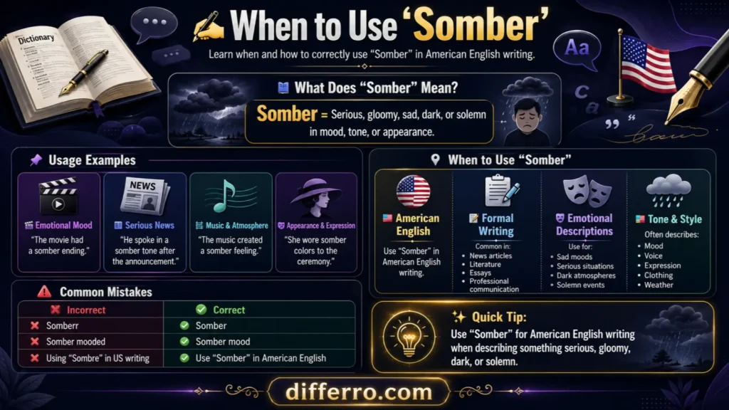 Somber Or Sombre