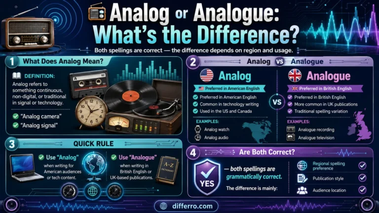 Analog or Analogue: What's the Difference ?