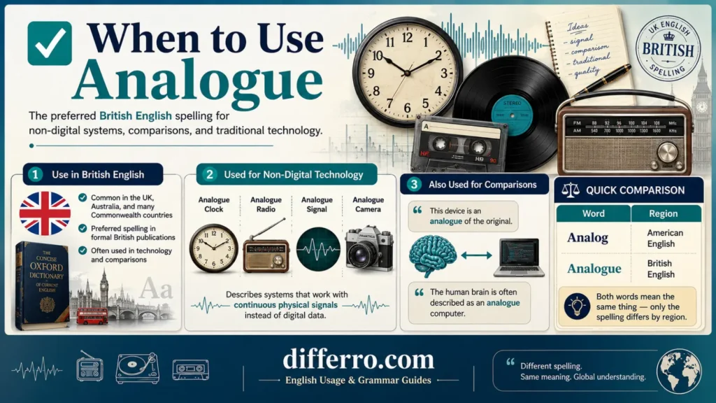 ✅ When to Use Analogue
