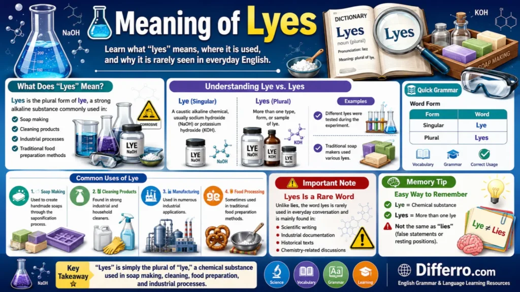 Meaning of Lyes