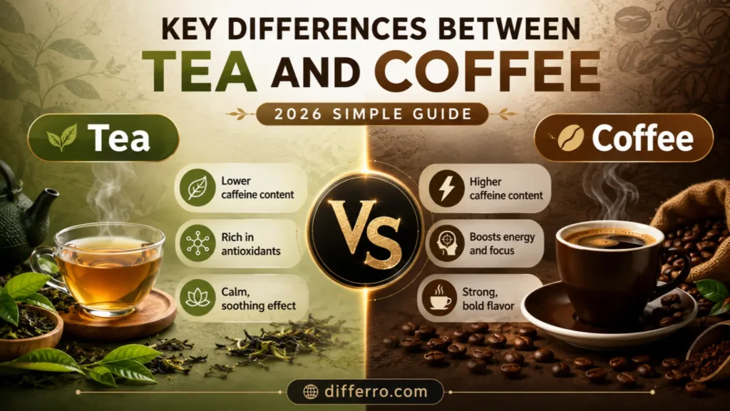 Key Differences Between Tea and Coffee