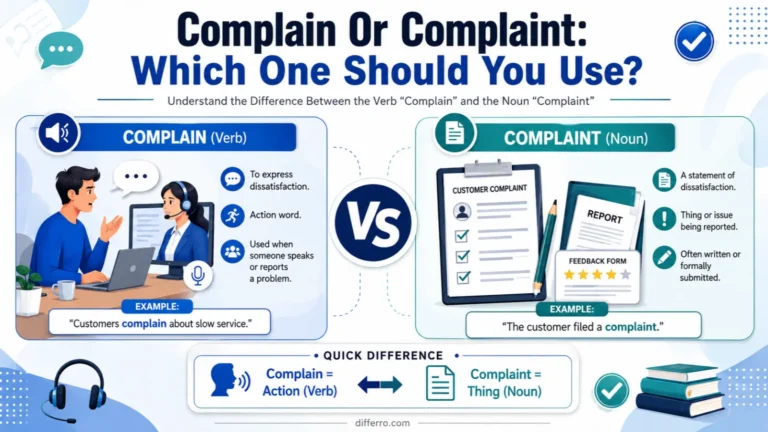 Complain Or Complaint
