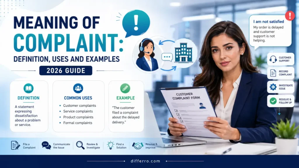 Meaning of Complaint