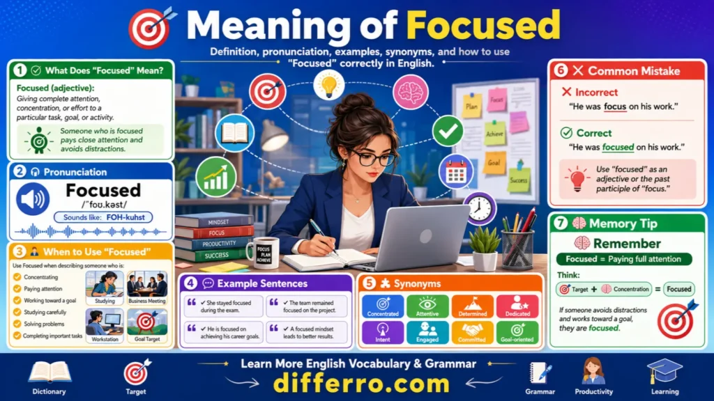Meaning of Focused