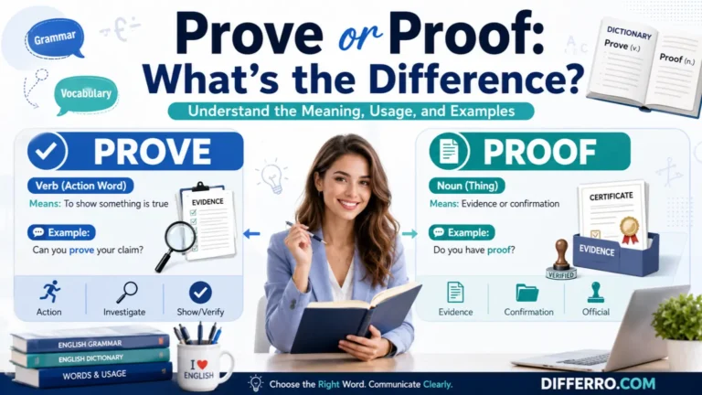 Prove or Proof: What’s the Difference?