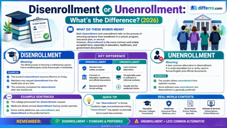 Disenrollment or Unenrollment