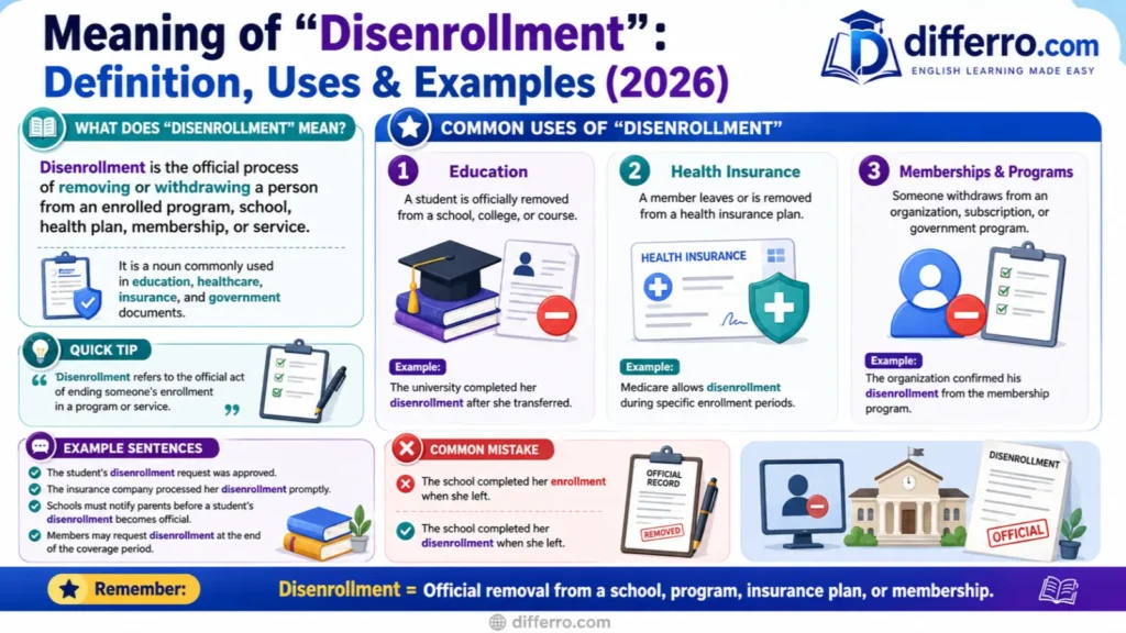 Meaning of Disenrollment
