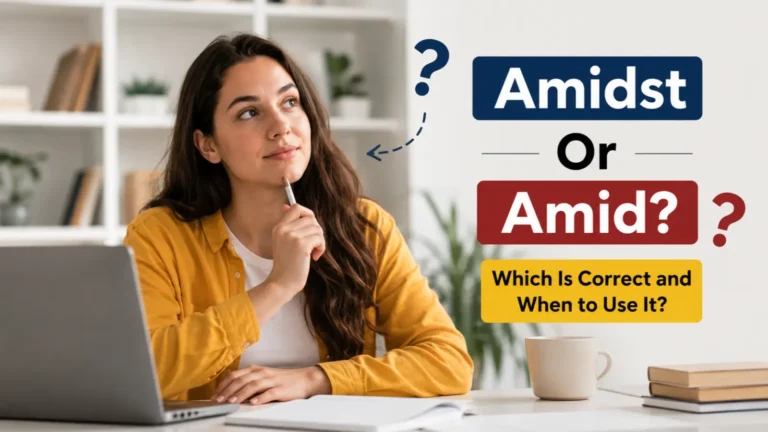 Amidst or Amid