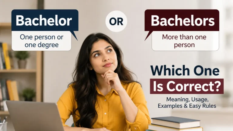 Bachelor Or Bachelors