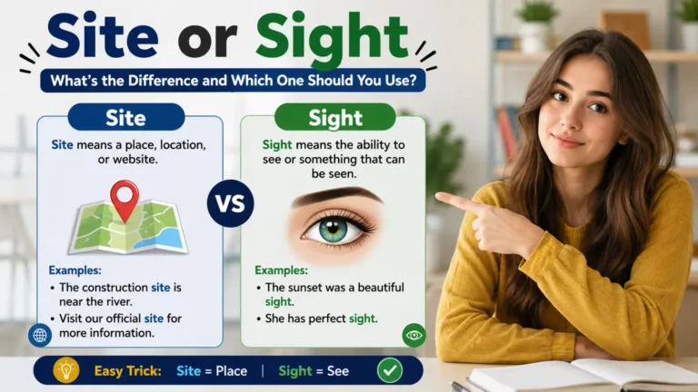 Site vs Sight