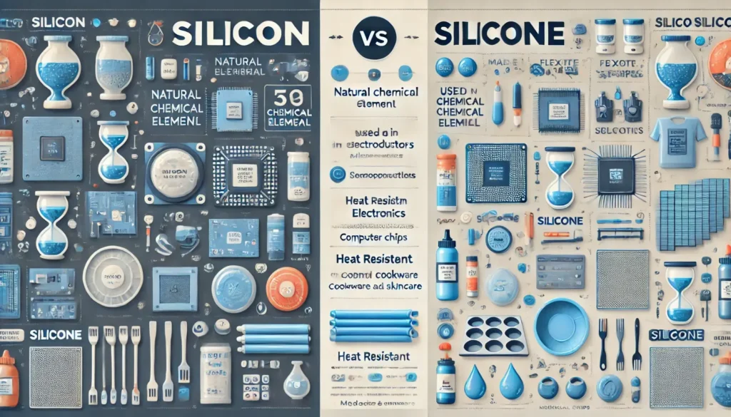 Silicon Or Silicone meaning section