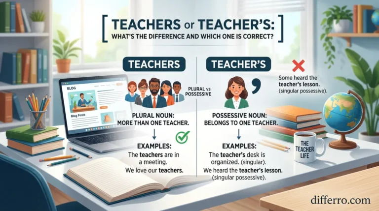 Teachers or Teacher’s: What’s the Difference