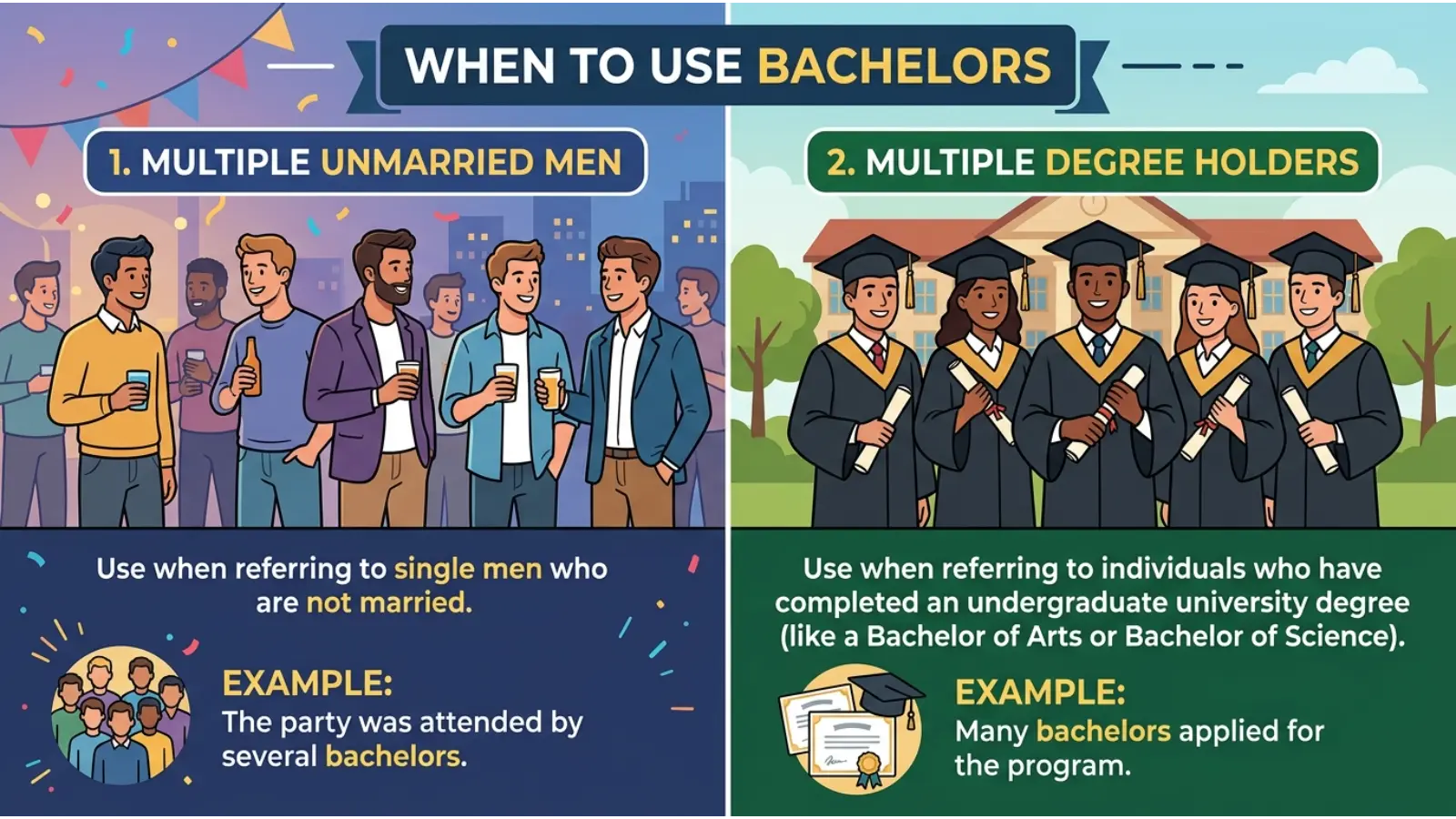 When to Use Bachelors