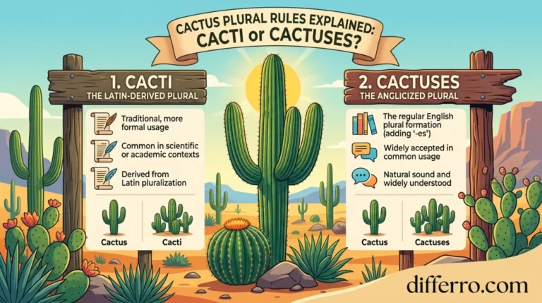 Cactus Plural Rules Explained: Cacti or Cactuses?