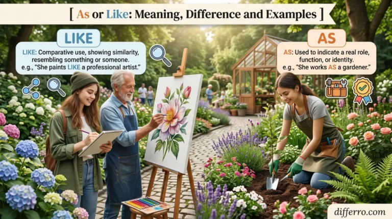 As or Like: Meaning, Difference and Examples